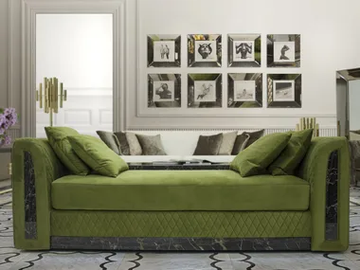 ROYAL - Upholstered velvet day bed by formitalia luxury group - view 2